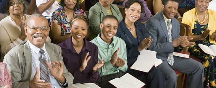 a group from church on a retreat